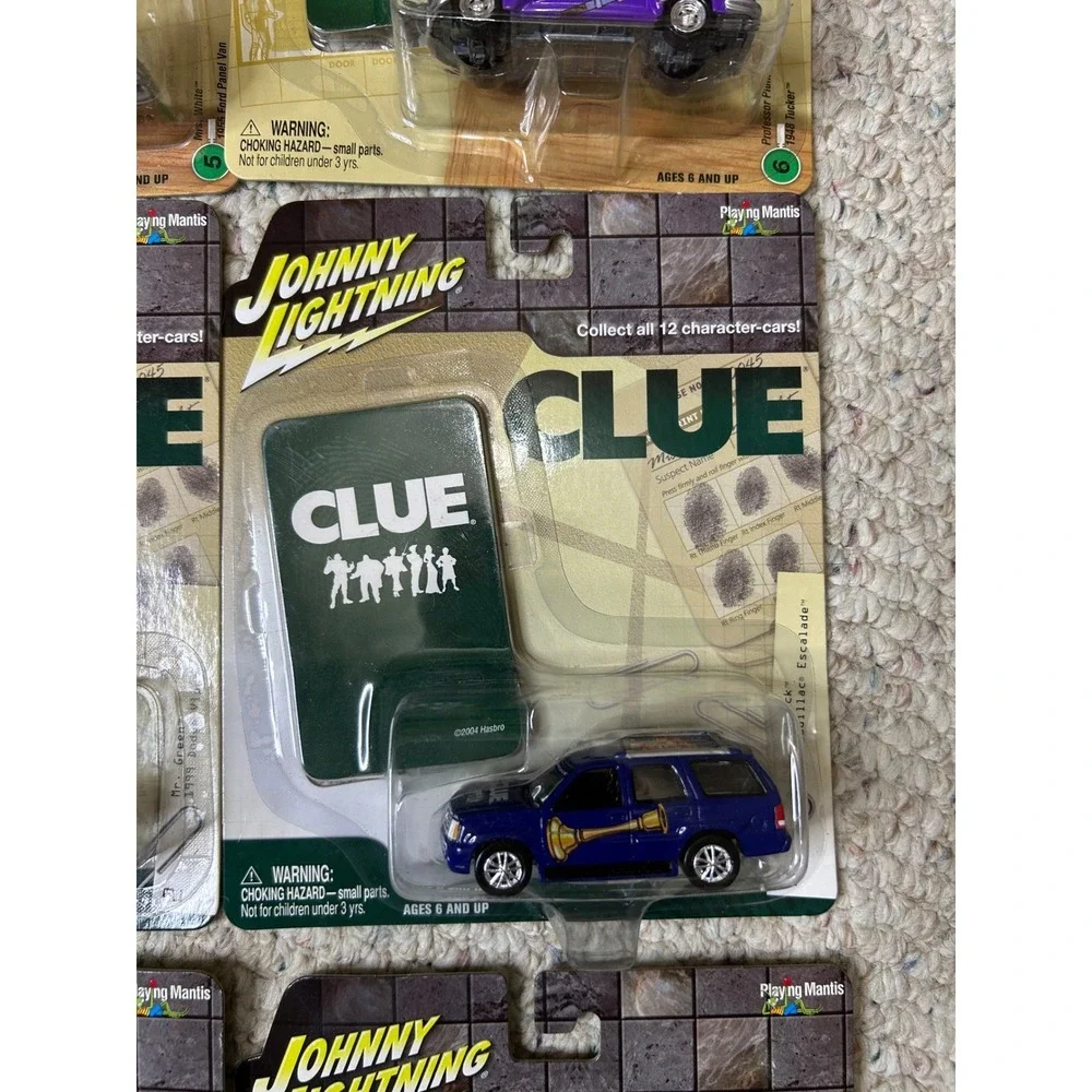 Johnny Lightning Clue Character Cars Lot Of 9 New In Package Collectible‎ Toys